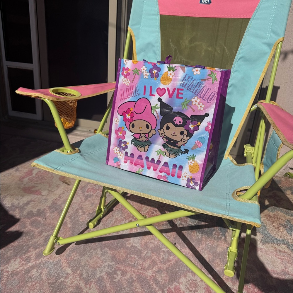 Sanrio my melody and kuromi hello kitty kawaii shopping bag reusable fan merch